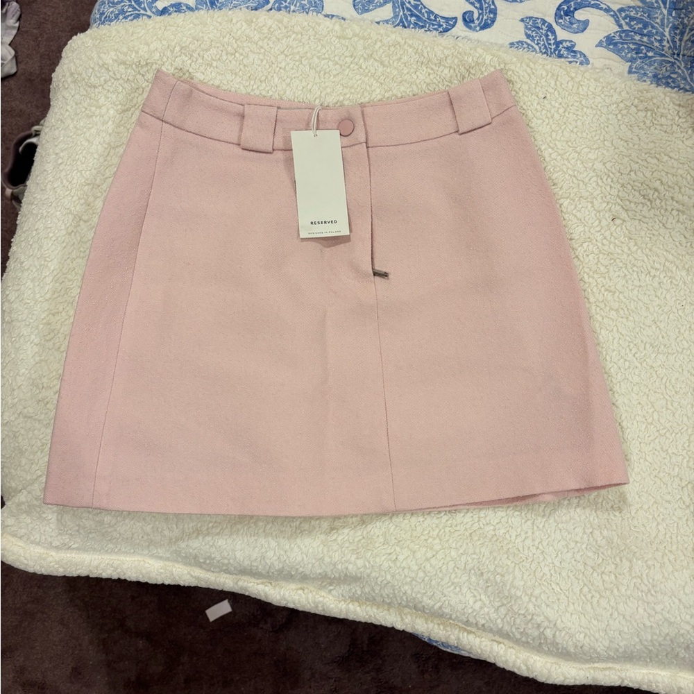 Reserved Pink Textured Women's Skirt